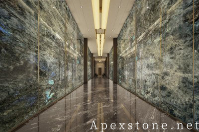 3/4 inch black Granite wall office