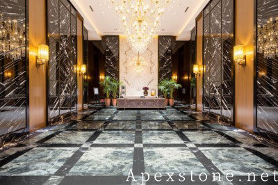 small black Granite floor hotel