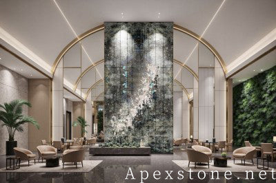 small black Granite floor hotel