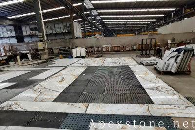 polished Blue Roma Quartzite wall panels