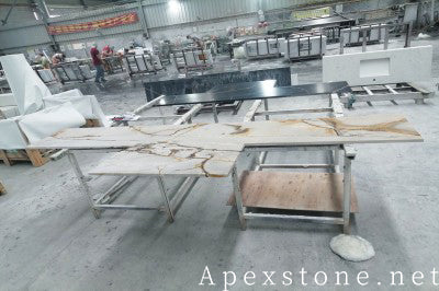 Waterfall Blue Roma Quartzite tops