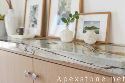 Waterfall Blue Roma Quartzite tops
