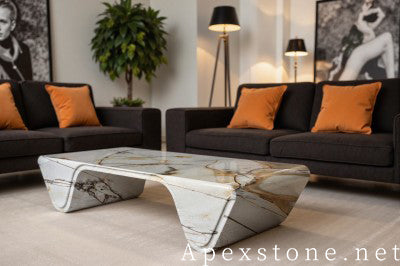 polished Blue Roma Quartzite wall panels