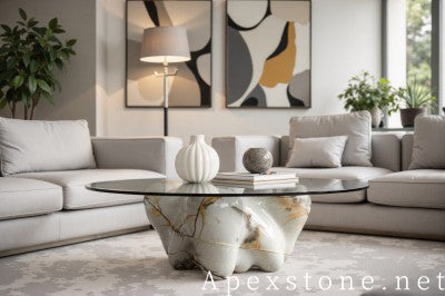 polished Blue Roma Quartzite wall panels