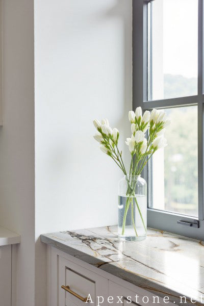 3/4 inch blue Quartzite window sills