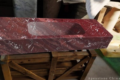 red Marble antique sinks