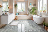 thin Bruce Grey Marble floor tiles