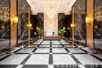 small grey Marble floor hotel