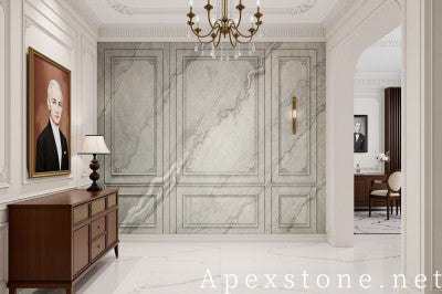 small grey Marble wall entry hall