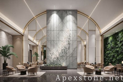 small grey Marble floor hotel