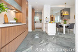 thin Bruce Grey Marble floor tiles