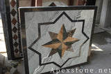 2x4 Bruce Grey Marble medallion
