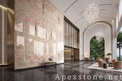prefab cream Marble wall office