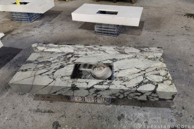 1 inch Bulgari Purple Marble slabs