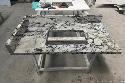 1 inch Bulgari Purple Marble slabs