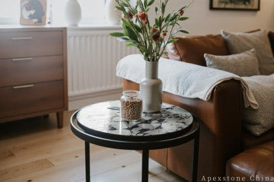 large white Marble side table
