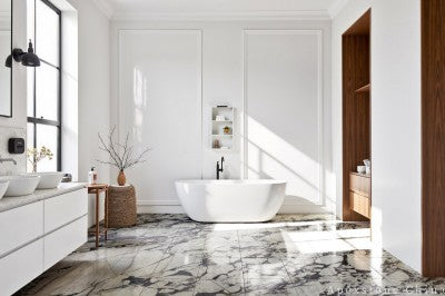 white Bulgari Purple Marble floors