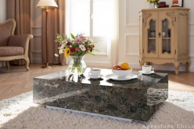 48 round brown Marble cocktail table