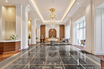 12 x 12 brown Marble wall office