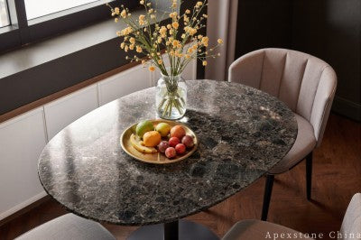 extendable brown Marble coffee table