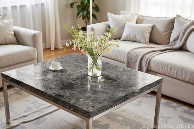 48 round brown Marble cocktail table
