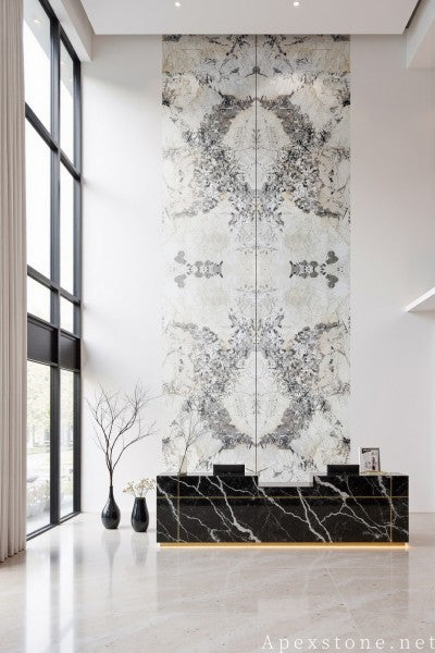 2 inch beige Granite wall mall