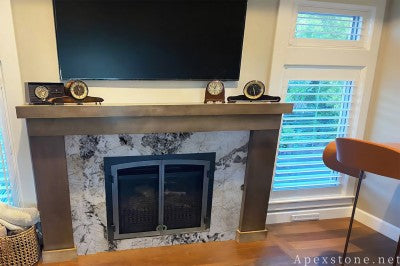 3x6 Butterfly Golden Flower Granite wall panels