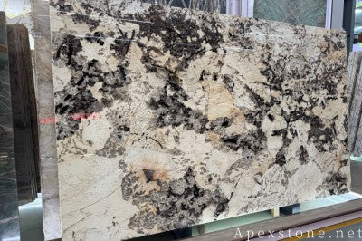 Butterfly Golden Flower Granite slabs