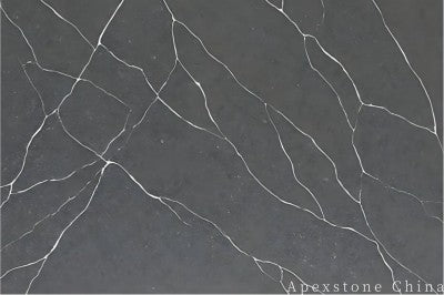 hexagon Calacatta Charcoal quartz tiles