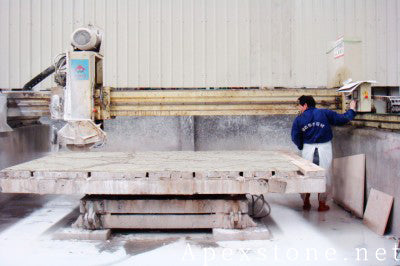 3/4 inch Calacatta Rosa Marble hearth