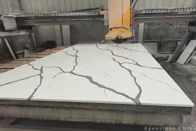 Calacatta Spider white quartz countertops