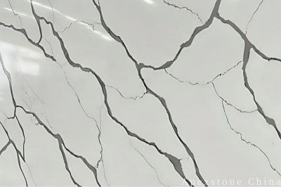 Calacatta Spider white quartz countertops