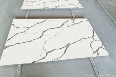 Calacatta Spider white quartz countertops