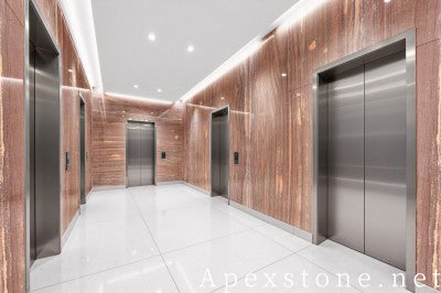 1/2 inch red Marble floor hotel