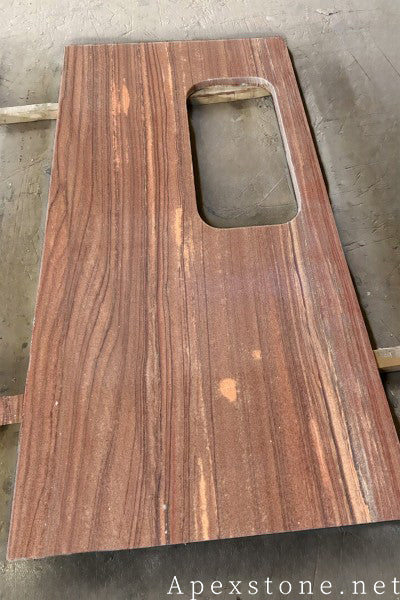 Prefabricated Cannes Red Marble island countertops