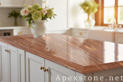 Prefabricated Cannes Red Marble island countertops