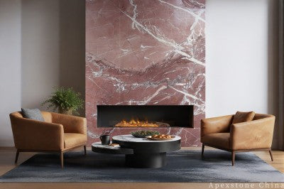 small red Quartzite top TV Stands