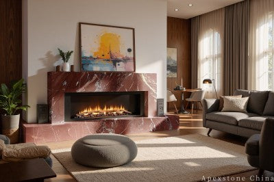 Cartier Red Quartzite slabs