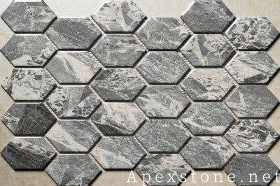 small Chanel Grey Marble floor tiles