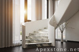 calibrated black Marble wall staircase