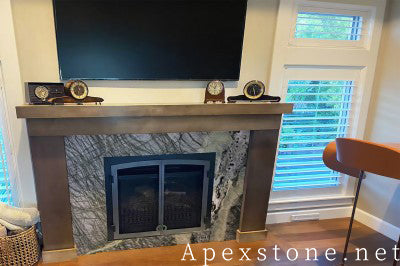 stacked stone China Impression Green Marble wall panels