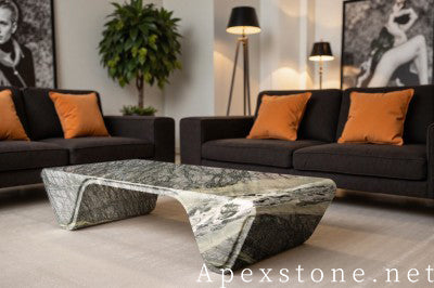 stacked stone China Impression Green Marble wall panels