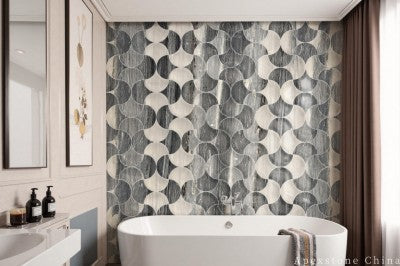 hex Chinese Palissandro Blue Marble tiles