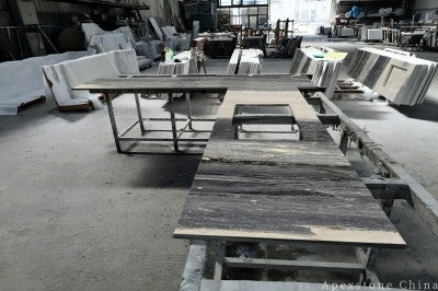 Modern Chinese Palissandro Blue Marble tops
