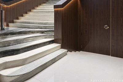 12x24 blue Marble floor foyer