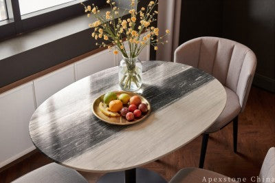 with drawer blue Marble coffee table