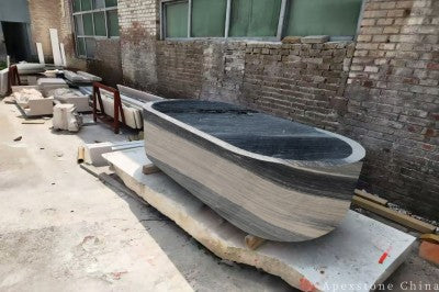 luxury Chinese Palissandro Blue Marble bathtub