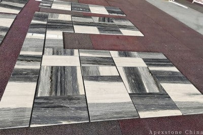 hex Chinese Palissandro Blue Marble tiles