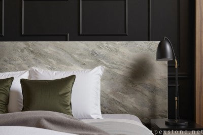 vintage grey Quartzite nightstand