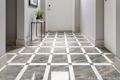 20mm grey Quartzite wall entry hall